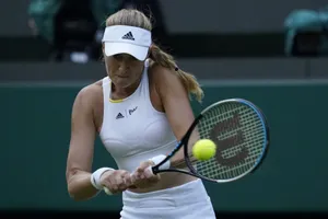 Kristina Mladenovic In All-white Outfit Wallpaper