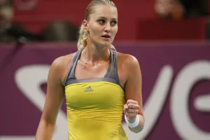 Kristina Mladenovic Sweating Wallpaper