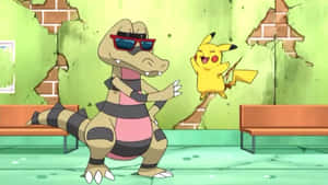 Krokorok And Pikachu Wallpaper