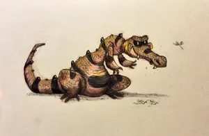 Krokorok Drawing Wallpaper