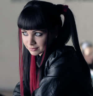 Ksenia Solo Gothic Look Portrait Wallpaper