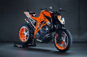 Ktm Duke 200 Black Background Wallpaper