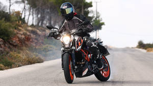 Ktm Duke 390 Rider Wallpaper