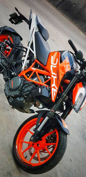 Ktm Duke 390 Side Angle Shot Wallpaper