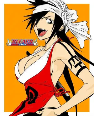 Kukaku Shiba Standing With Confidence In The Colorful World Of Bleach Wallpaper