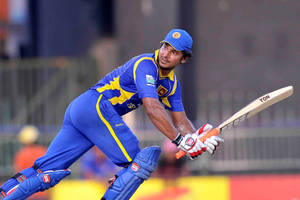 Kumar Sangakkara Of Sri Lanka Cricket Team Wallpaper