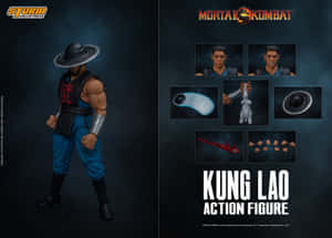 Kung Lao In Mortal Kombat Action Stance Wallpaper