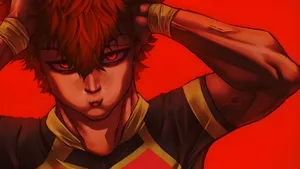 Kunigami Character Intense Pose Wallpaper