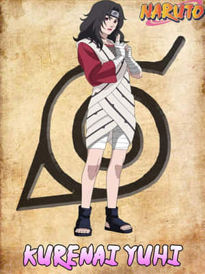 Kurenai Yuhi Standing Confidently In Her Ninja Attire Wallpaper