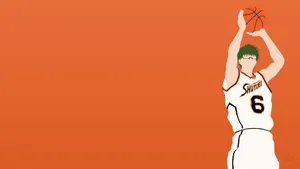 Kuroko No Basket Shintaro Midorima Vector Art Wallpaper