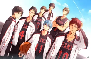 Kuroko's Touou Basketball Team Wallpaper