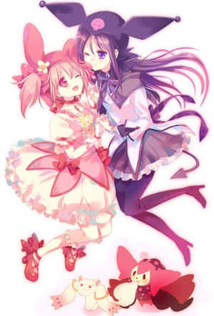 Kuromi And My Melody Best Friends Forever Wallpaper