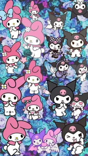 Kuromi And My Melody: Best Friends Forever Wallpaper