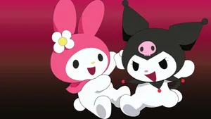 Kuromi And My Melody: Best Friends Forever Wallpaper
