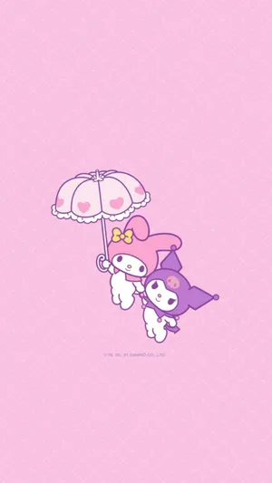 Kuromi And My Melody - Best Friends Forever Wallpaper