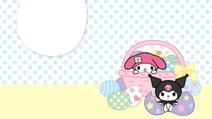 Kuromi And My Melody: Cartoon Friends Forever Wallpaper