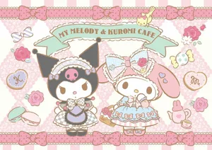 Kuromi And My Melody Enjoying Their Day Together Wallpaper