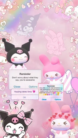 Kuromi And My Melody's Magical World Wallpaper