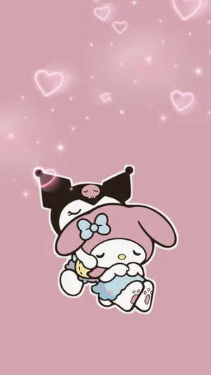 Kuromi And My Melody Unite In A Cute And Colorful Adventure Wallpaper