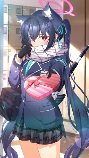 Kuromi Anime Girl School Uniform Wallpaper