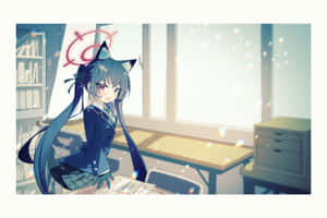 Kuromi Anime Girlin Classroom Wallpaper