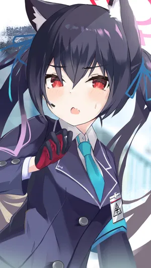 Kuromi Anime Girlin Uniform Wallpaper