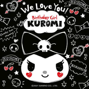 Kuromi Birthday Celebration Graphic Wallpaper