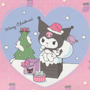 Kuromi Christmas Celebration Wallpaper