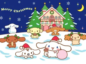 Kuromi_ Christmas_ Celebration_ Animated Wallpaper