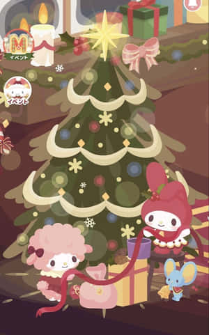 Kuromi Christmas Celebration Wallpaper