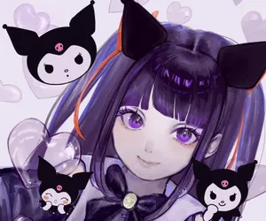 #kuromi Fanart: A Mesmerizing Blend Of Dark And Light Wallpaper
