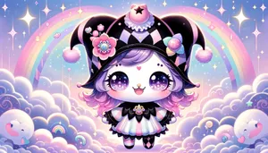 Kuromi In Dreamland Fantasy Art Wallpaper