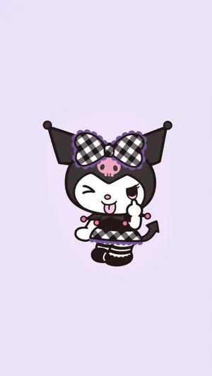 Kuromi Kawaii: A Stylish Blend Of Cuteness And Cool Vibes In One Wallpaper. Wallpaper