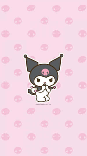 Kuromi Pattern 1080 X 1920 Wallpaper Wallpaper