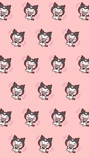 Kuromi Pattern Wallpaper Wallpaper
