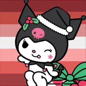 Kuromi's Festive Christmas Celebration Wallpaper