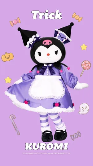 Kuromi's Spooky Halloween Adventure Wallpaper