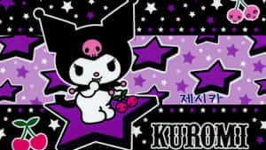 Kuromi Star Pattern Background Wallpaper