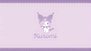 Kuromi With Lollipop Wallpaper Wallpaper