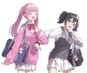 Kuromiand Friend Anime Artwork Wallpaper