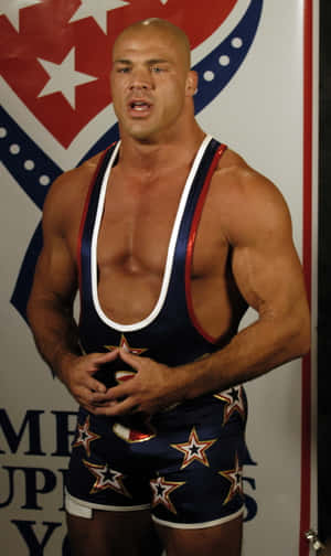 Kurt Angle Blue Singlet Tna Wrestling Wallpaper