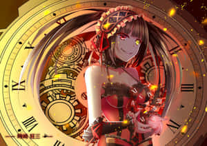 Kurumi Time Manipulator Anime Art Wallpaper