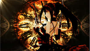 Kurumi Time Manipulator Anime Art Wallpaper