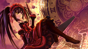 Kurumi Tokisaki Mystical Backdrop Wallpaper