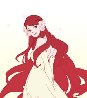 Kushina Uzumaki In Her Iconic Red Hair Wallpaper