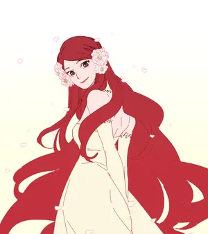 Kushina Uzumaki In Her Iconic Red Hair Wallpaper