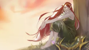 Kushina Uzumaki, The Fierce Red Haired Nine-tailed Fox Wallpaper