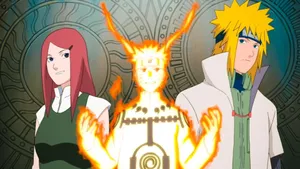 Kushina Uzumaki Unleashes Her Inner Strength Wallpaper
