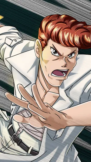 Kuwabara Anime Action Pose Wallpaper