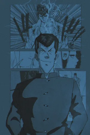 Kuwabara Comic Panel Intensity Wallpaper